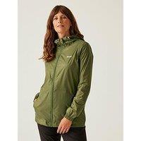 Regatta Womens Wmn Pack It Jkt Iii Pack Away Waterproof Shell Jacket- Green