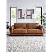 Very Home Morena 3 Seater Standard Back Leather Sofa