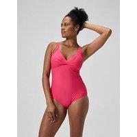 Speedo Womens Shaping Cross Knot 1 Piece - Pink
