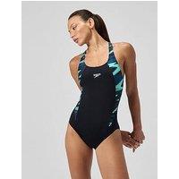 Speedo Womens Hyperboom Splice Muscleback - Black/Blue