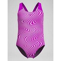 Speedo Girls Digital Allover Splashback - Pink
