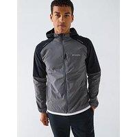 Columbia Men'S Tech Nylon Hooded Jacket - Black/Grey