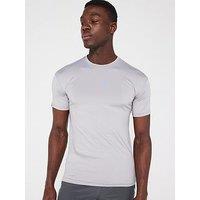 Okami Mens Brockton Poly Panelled T-Shirt - Grey
