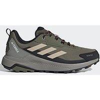 Adidas Terrex Mens Anylander Rain Ready Waterproof Hiking Shoes - Olive - Green