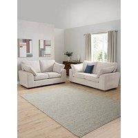 Very Home Ascot 3 + 2 Seater Fabric Sofa Set (Buy & Save!)