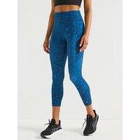 Ronhill Womens Running Tech Crop Tight - Blue