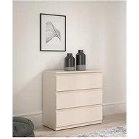 Very Home Lisson 3 Drawer Chest - Oatmeal - Fsc Certified