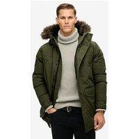 Superdry Everest Faux Fur Parka Jacket - Khaki