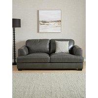 Very Home Astoria Standard Back 3 Seater Leather Sofa