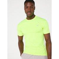 Okami Mens Brockton Poly Panelled T-Shirt - Yellow