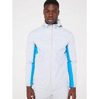 Okami Mens Contours Windbreaker - Light Grey/Blue