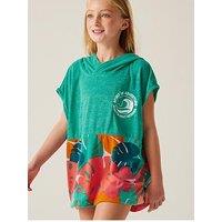 Regatta Kids Towelling Robe- Green