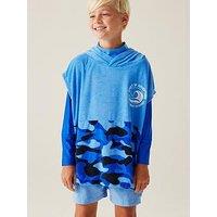 Regatta Kids Towelling Robe- Blue