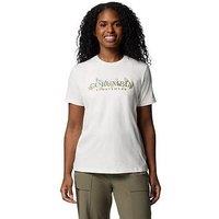 Columbia Womens Boundless Beauty Logo Short Sleeve T-Shirt - Cream