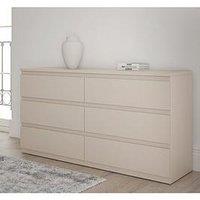 Very Home Lisson 6 Drawer Chest - Oatmeal - Fsc Certified