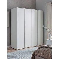 Very Home Lisson 4 Door Wardrobe With Internal Chest Of Drawers - White - Fsc Certified