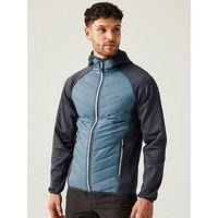 Regatta Mens Andreson Viii Hybrid Hooded Baffle Jacket- Grey