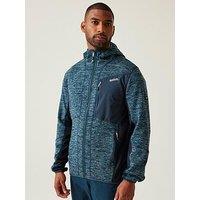Regatta Mens Alven Full Zip Hooded Fleece - Navy