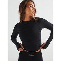 Peach Fit Women'S Maci Seamless Top - Black