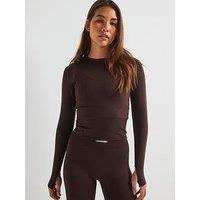 Peach Fit Women'S Maci Seamless Top - Brown