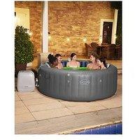 Lay-Z-Spa Santorini Maxhold Energysense Smart Luxe Hydrojet Pro 7 Grey Round (5-7 Adults)