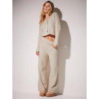 Pixiegirl Petite Chenille Cropped Cardigan - Natural
