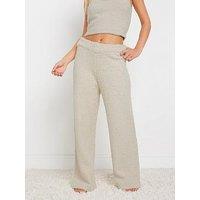 Pixiegirl Petite Chenille Wide Leg Pant - Natural