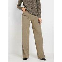 Long Tall Sally Cord Wide Leg Jean 34" - Natural