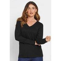 Long Tall Sally Tall Long Sleeve T-Shirt - Black