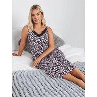 Yours Curve Soft Touch Animal Chemise