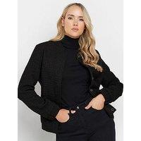 Pixiegirl Tall Boucle Bomber Jacket - Black