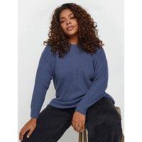 Yours Curve Essential Jumper - Blue