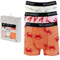 Wild Feet Wild Feet3 Pack Printed Trunks - Multi