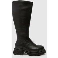 Schuh Wide Fit Delma Knee High Boot - Black