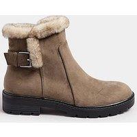 Long Tall Sally Fur Lined Biker Boot