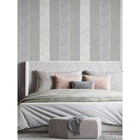 Arthouse Calico Stripe Grey Wallpaper