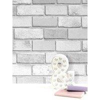 Arthouse Diamond Silver Brick Wallpaper