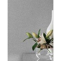 Arthouse Linen Texture Mid Grey Wallpaper