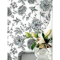 Arthouse Fleur Mono Wallpaper