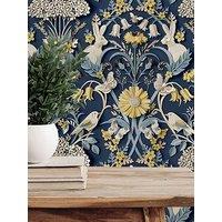 Fine Decor Woodland Navy Wallpaper