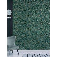 Fine Decor Distinctive Marble Emerald Green Wallpaper