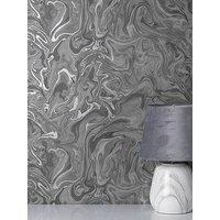 Fine Decor Distinctive Marble Charcoal Grey Wallpaper