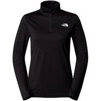 The North Face Women'S Flex 1/4 Zip Slim T-Shirt - Black