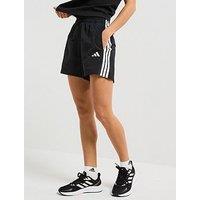 Adidas Sportswear Womens Essentials 3-Stripes Woven Shorts - Black