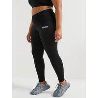 Adidas Sportswear Womens Plus Size Essentials Linear Legging- Black