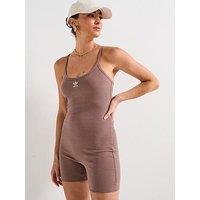 Adidas Originals Womens Essentials Rib Bodysuit - Brown