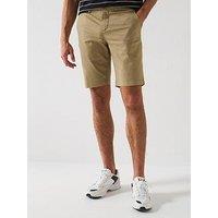 Lacoste Slim Fit Stretch Cotton Bermuda Chino Shorts - Brown
