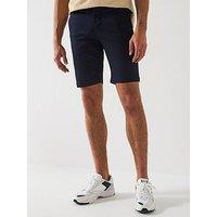 Lacoste Slim Fit Stretch Cotton Bermuda Chino Shorts - Black