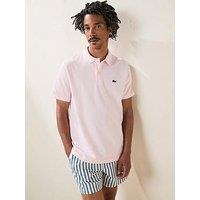 Lacoste Regular Fit Cotton Ottoman Polo - Light Pink