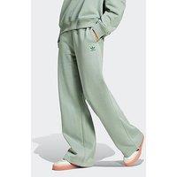 Adidas Originals Womens Wide Leg Fleece Joggers - Green